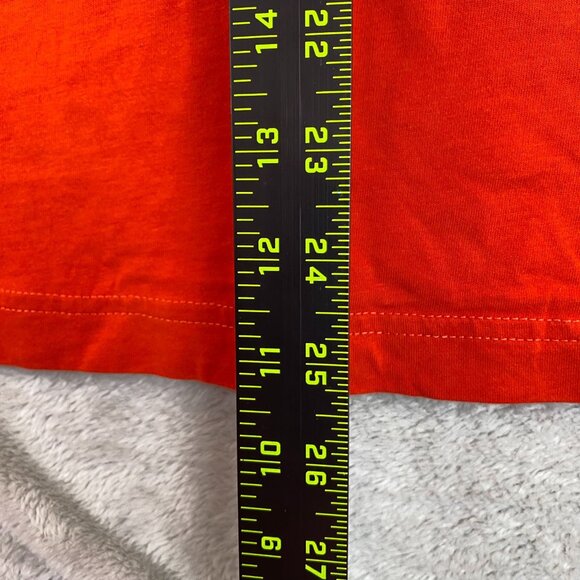 Tommy Hilfiger Mens T-Shirt Large V-Neck Short Sleeve Casual Pullover Red H 1985 - Picture 3 of 11